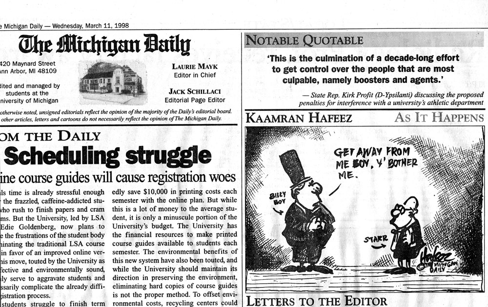THE MICHIGAN DAILY March 11 1998