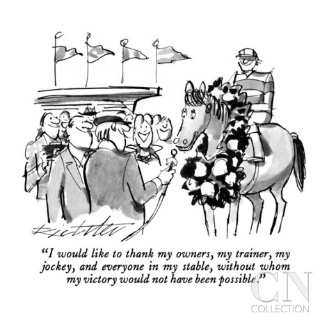 mischa-richter-i-would-like-to-thank-my-owners-my-trainer-my-jockey-and-everyone-in-m-new-yorker-cartoon